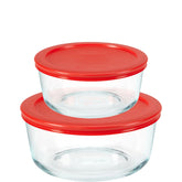 Pyrex® Simply Store® 4-piece Round Glass Storage Set