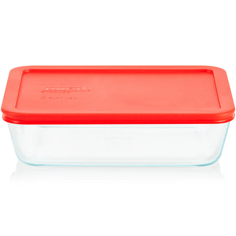 Pyrex® Simply Store® 6-Cup Rectangle Glass Storage with Plastic Lid