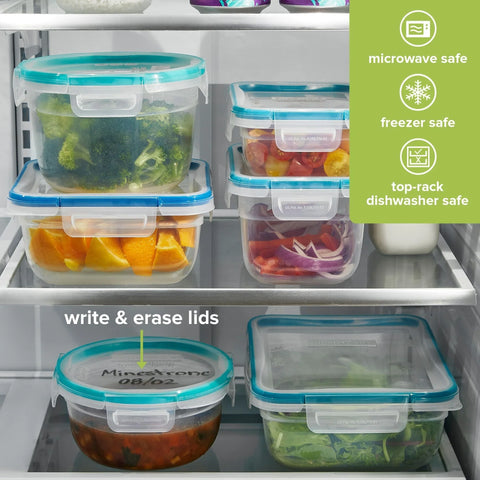 Snapware® Total Solution® 8.5-cup Rectangular Plastic Containers 4-pc Set with Lids