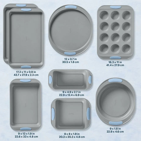 Pyrex® Metal Bakeware 8-Piece Set in Cerulean