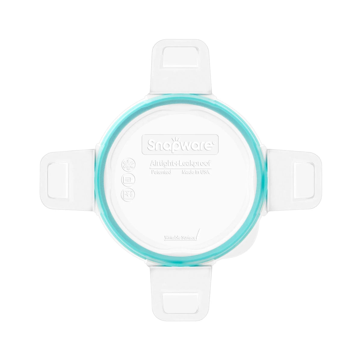 Snapware® Total Solution® Small Round Plastic Lid with Teal Seal