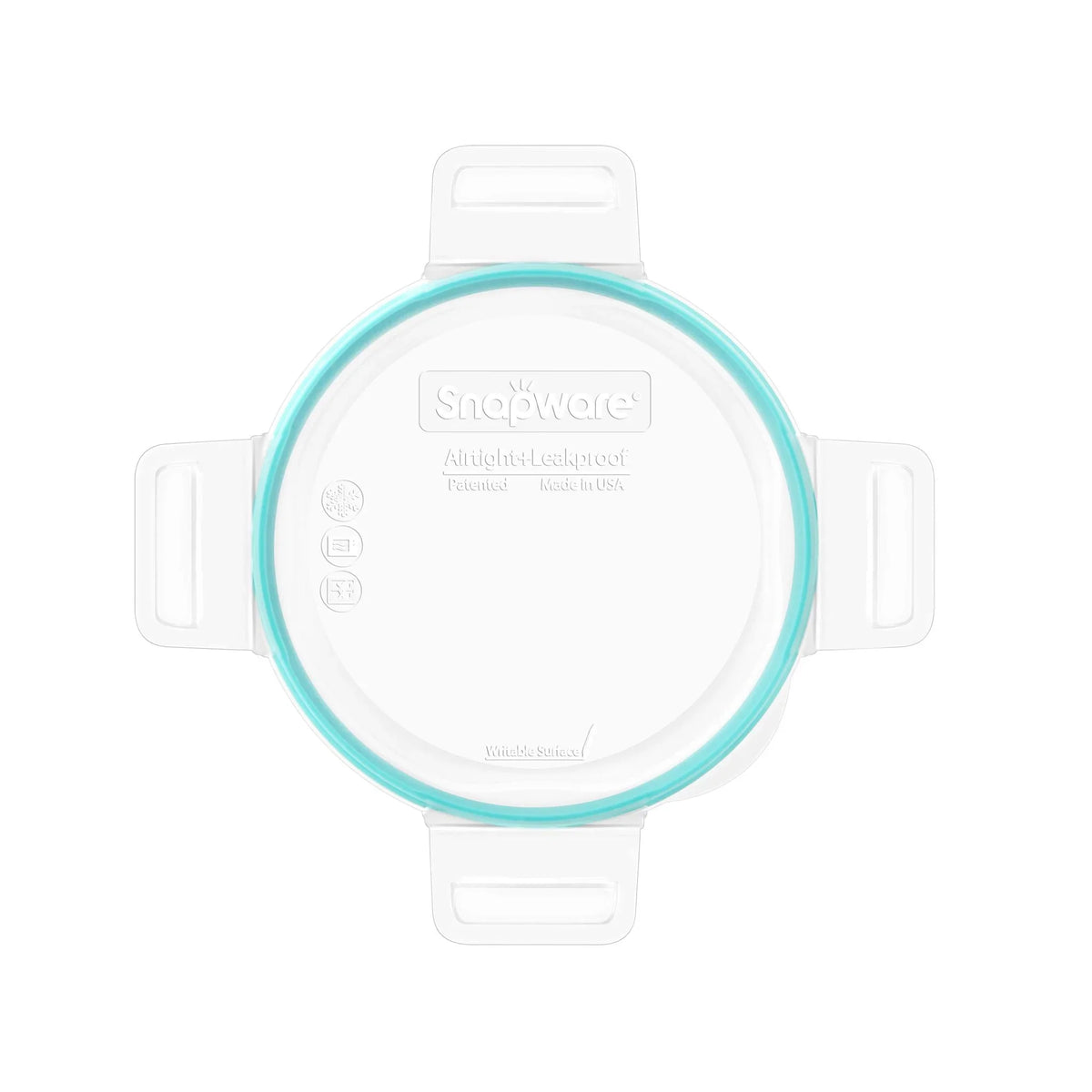Snapware® Total Solution® Medium Round Plastic Lid with Teal Seal