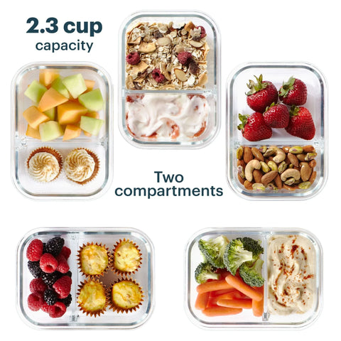 Pyrex® MealBox 10-Piece Divided Storage Set, 2.3 Cup