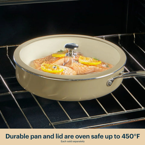 Pyrex® Ceramic Cookware 10-in/4.5qt Stock Pot with Lid